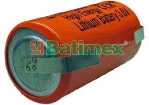 ER17335M-FT 1.7Ah 3.6V 2/3A 17.5x33.5mm vysokopr. plíšky pro páj.