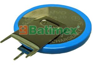 ML2430-VS1 100mAh 3.0V (cena za 1 ks) s vývody 2x1 baterie svisle