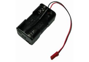 krabička 4xAA s kabely 0.14 mm2PVC 9 cm i zástrčkou BEC