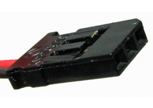 krabička 4xAA s kabely 0.14 mm2PVC 9 cm i zástrčkou Futaba