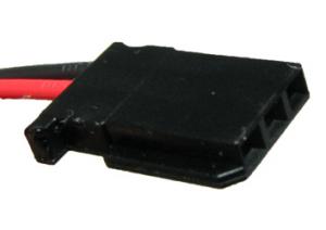 krabička 4xAA s kabely 0.14 mm2PVC 9 cm i zástrčkou Futaba