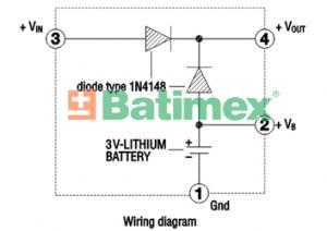 1000-1B 950mAh 3.0V (cena za 1 ks) Plug-in