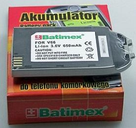 Motorola V66 650mAh 2.3Wh Li-Ion 3.6V