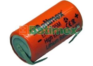 ER17335M-FT 1.7Ah 3.6V 2/3A 17.5x33.5mm vysokopr. plíšky pro páj.