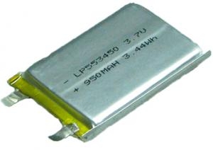 LP553450 950mAh 3.5Wh Li-Polymer 3.7V 5.0x34x55mm