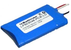 LP503048 700mAh 2.6Wh Li-Polymer 3.7V 5x30x48mm + PCM