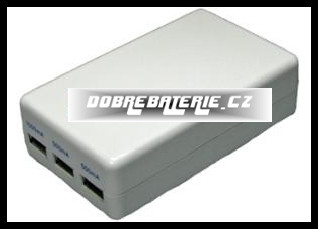 Napáječ usb automobilovo-síťový z 3 výstupy