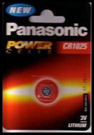 Cr1025 panasonic 3.0V (cena za 1 ks) (cena za 1 ks)