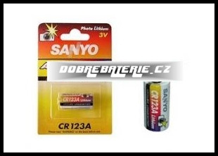 Cr123a sanyo 3.0V (cena za 1 ks)