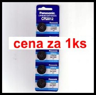Cr2012 panasonic 3.0V (cena za 1 ks) (cena za 1 ks)