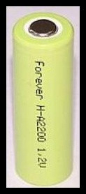 H-A2200 2200mAh 2.6Wh NiMH 1.2V A 17x50mm