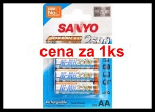 Baterie aa / r6 2500mah nimh 1,2v sanyo