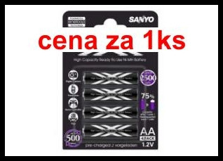 Baterie aa / r6 2500mah nimh 1.2v sanyo eneloop xx