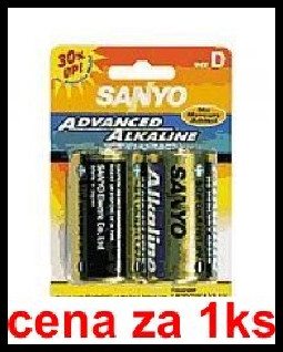Lr20 sanyo 1.5V (cena za 1 ks) (cena za 1 ks)