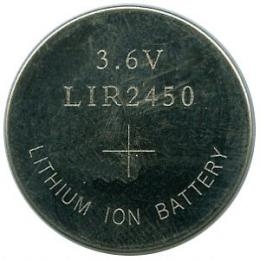 LIR2450 Li-Ion 3,6V baterie 120 mAh