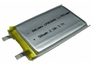 LP403448 580 mAh 2,1 Wh Li-Polymer 3,7 V 4x34 x 48 mm