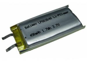 LP602040 360mAh 1,29 Wh Li-Polymer 3,7 V 6x20x40 mm