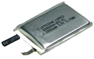 LP753040 830mAh 3,1 Wh Li-Polymer 3,7 V 7,5 x 34 x 48 mm