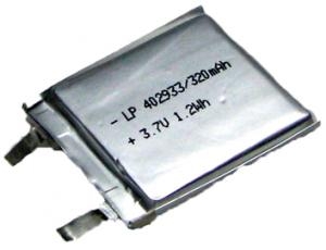LP402933 320mAh 1,2 Wh Li-Polymer 3,7 V 4x30x35 mm
