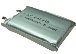LP843448 1400 mAh 5,2 Wh Li-Polymer 3,7 V 8,4 x 34 x 48 mm