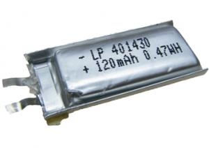 LP401430 120mAh 0,4 Wh Li-Polymer 3,7 V 4x14x30 mm