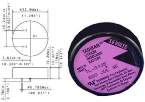 Baterie TL-5135 Tadiran 3.6V TL-5935 SL-886 1 / 6D