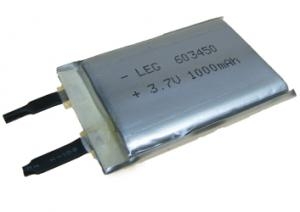 LP603450 1000mAh 3,7 Wh Li-Polymer 3.7V