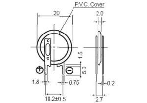 Panasonic VL2020 baterie 20mAh 3V BMW E90