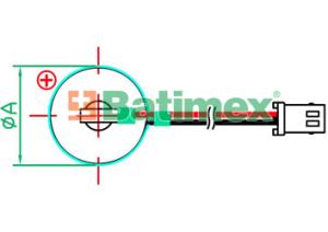 ER14250 1200mAh 3,6 V 1 / 2AA baterie s konektorem Spox