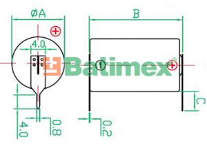 ER14250 EVE 3,6 V 1 / 2AA baterie 1x1