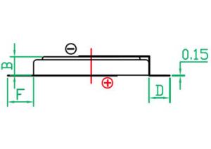 CR2330-LBY2 3,0V 1x1 horizontální