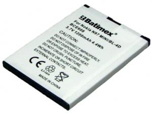 Nokia N97 mini 1200 mAh 4,4 Wh Li-Ion 3,7 V