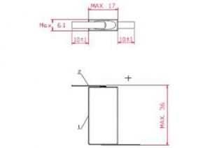 H-4 / 5F6600 600mAh 0,7Wh NiMH 1,2V 4 / 5F6 35,5x17x6,2 mm