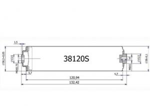 38120S Cesta 10000 mAh 3,2 V 32 Wh LiFePO4 M 38x140 mm
