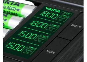 Měření kapacity nabíječky LCD Smart Varta + 4x AA 2100 mAh