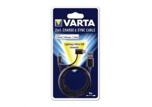 Kabel USB - micro USB + Lightning