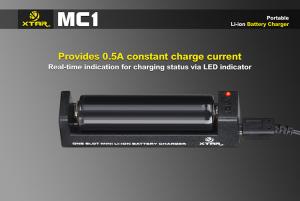 1 kanálová nabíječka MC1 Xtar Li-Ion 3,7 V 18650 16340 21700